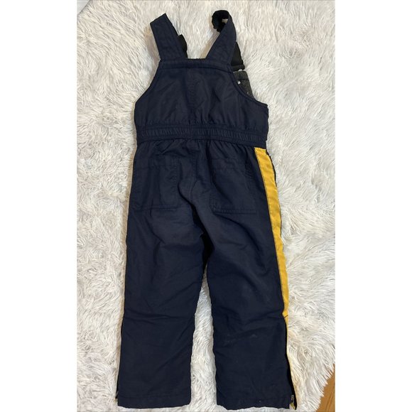 Gap Snow Ski Suit Bib Toddler 4t Navy Yellow - Picture 4 of 4